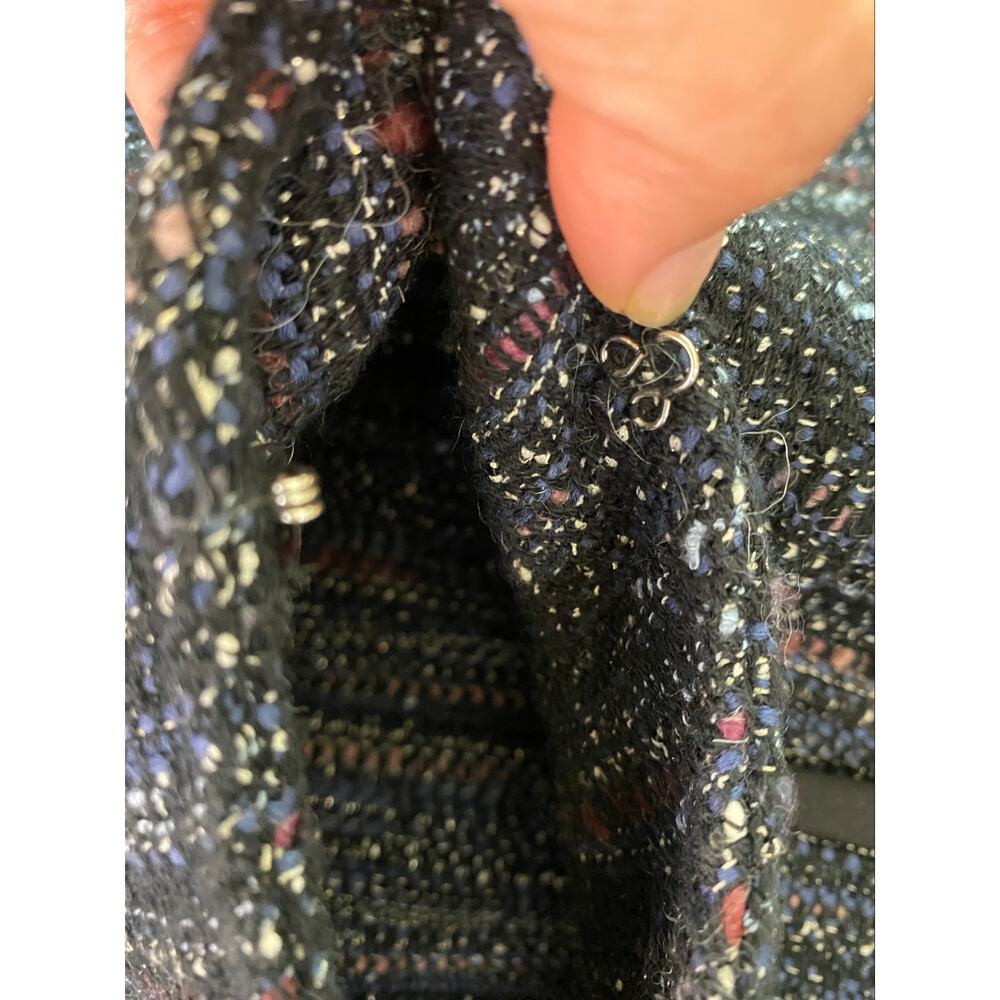 White House Black Market Tweed Moto Style Women’s Jacket Size 2 - Picture 5 of 8
